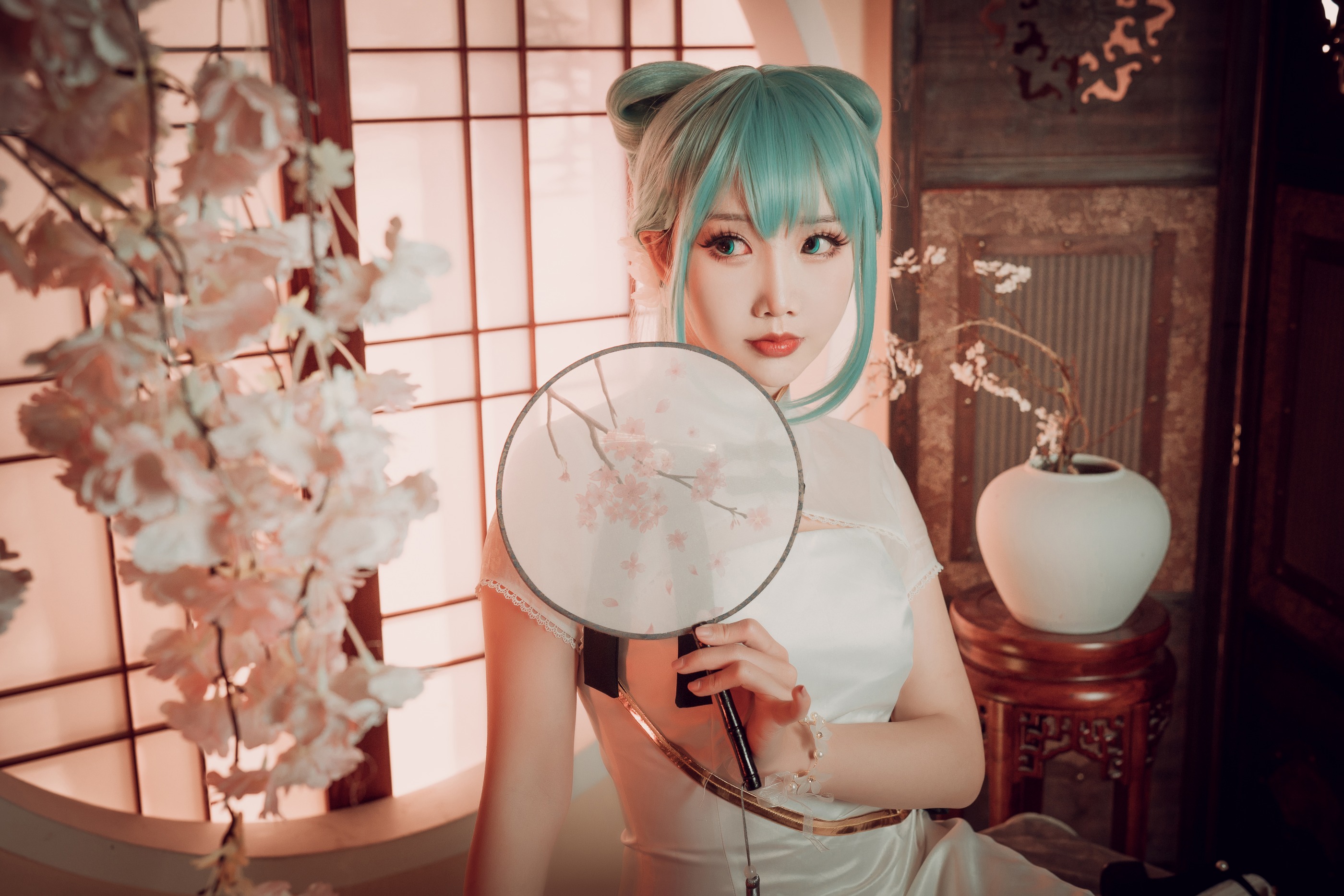 图片[1]-面饼仙儿 – NO.096 Coser面饼仙儿 初音旗袍 [28P]-XikXak
